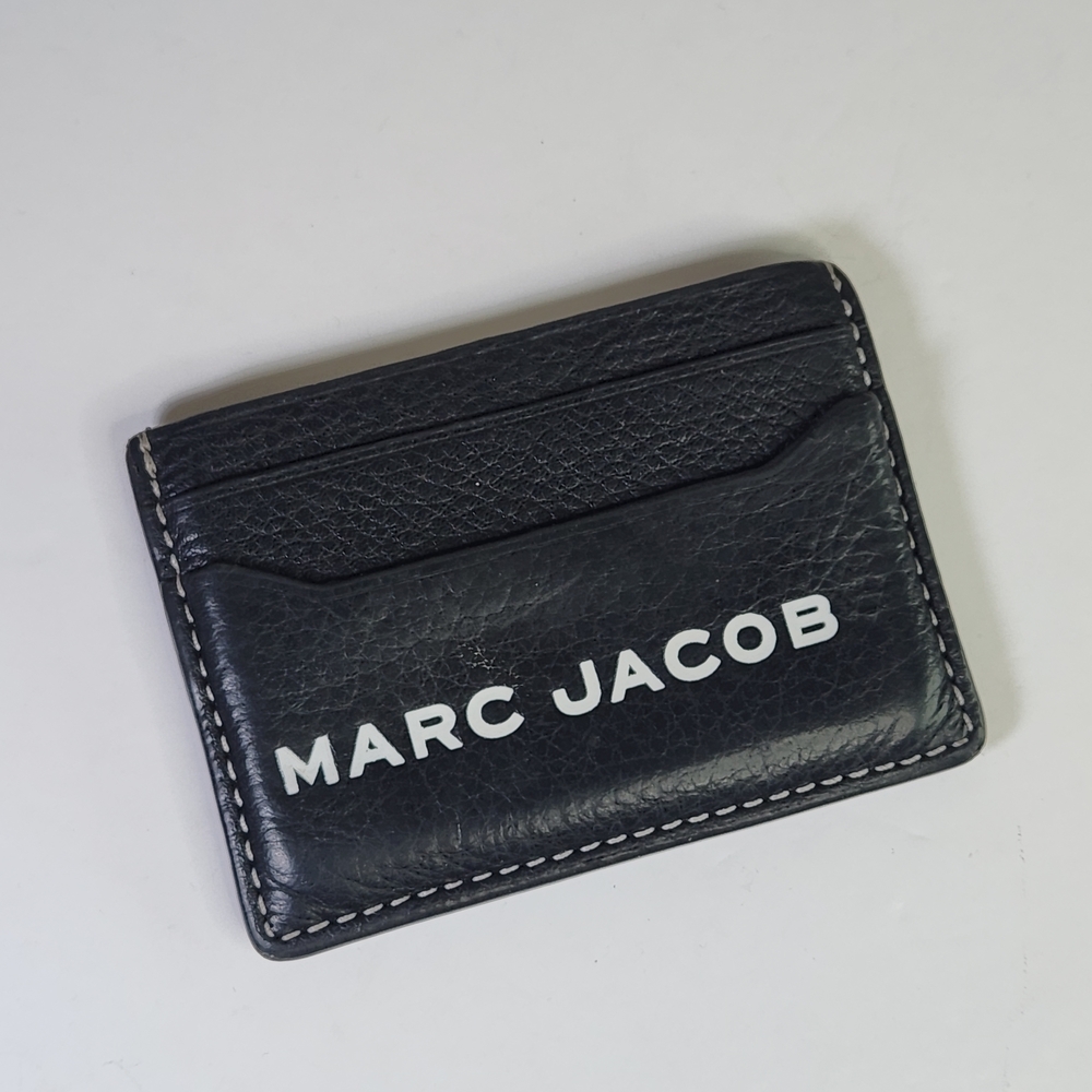 Marc Jacobs Black Leather Card Holder.